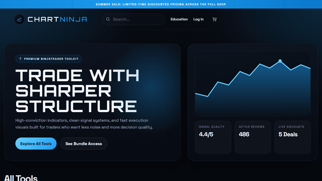 Chart Ninja website preview
